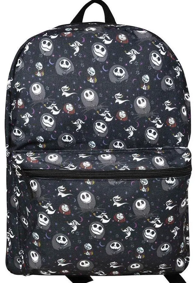 Main image of Jack Skellington Backpack 16" All Over Print Nightmare Before Christmas Zero