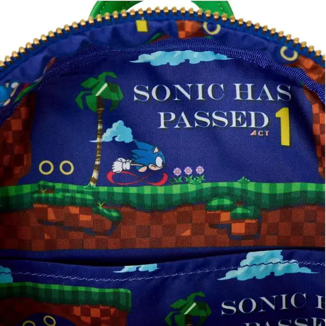 Alt view image 5 of 5 - Loungefly Sega Sonic The Hedgehog Mini Backpack
