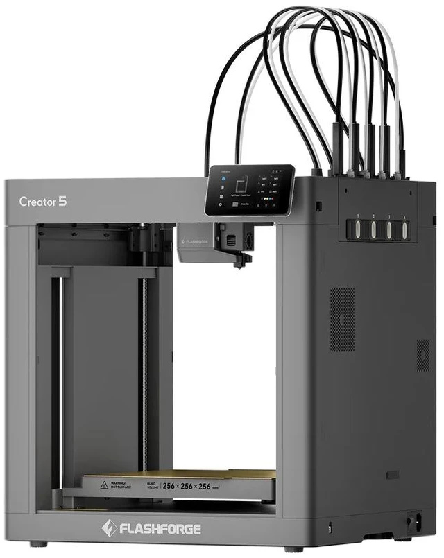 Alt view image 12 of 14 - Flashforge Creator 5 4-Toolheads Multi-Color 3D Printer | 500% Faster, Zero Purge Waste