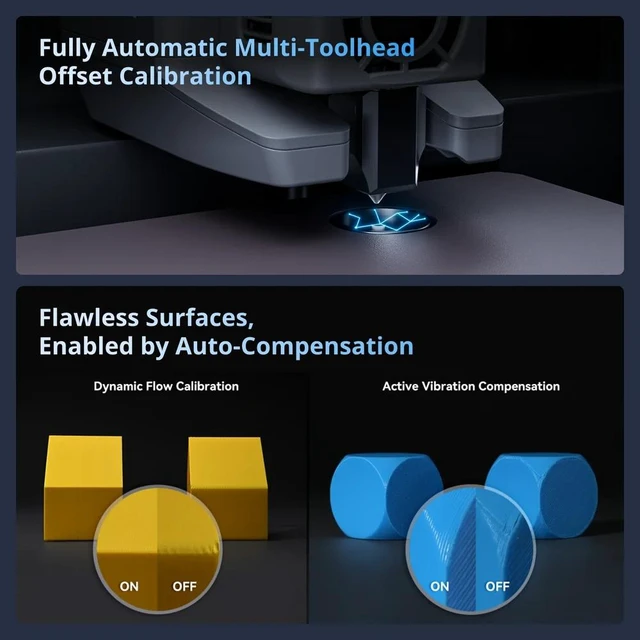 Alt view image 11 of 14 - Flashforge Creator 5 4-Toolheads Multi-Color 3D Printer | 500% Faster, Zero Purge Waste