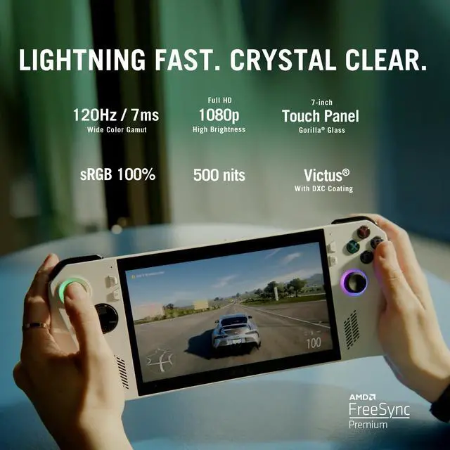 Alt view image 11 of 17 - ASUS - ROG Ally Gaming Handheld Console - Z1 Processor, 512GB, 1080p 120Hz Display, White
