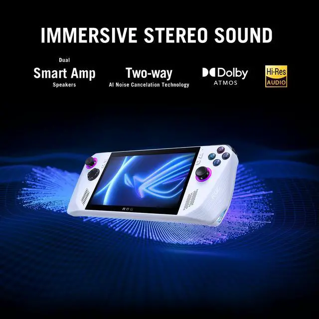 Alt view image 13 of 17 - ASUS - ROG Ally Gaming Handheld Console - Z1 Processor, 512GB, 1080p 120Hz Display, White