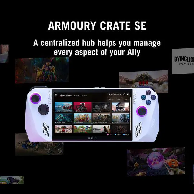 Alt view image 15 of 17 - ASUS - ROG Ally Gaming Handheld Console - Z1 Processor, 512GB, 1080p 120Hz Display, White