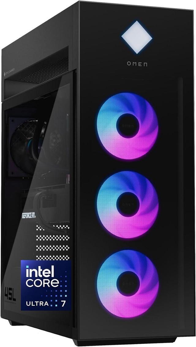 Main image of HP OMEN 45L Gaming Desktop, Intel Core Ultra 7 265K, 32GB RAM, 2TB SSD, RTX 5080, Win 11 Pro, Microsoft Copilot, Tempered Glass, GT22-3080 (2025)