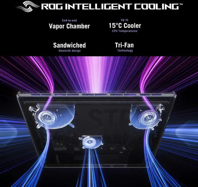Alt view image 7 of 8 - ASUS ROG Strix G16 (2025) Gaming Laptop, 16 FHD+ 16:10 165Hz/3ms Display, NVIDIA® GeForce RTX 5050 Laptop GPU, Intel® Core i7 Processor 14650HX, 16GB DDR5, 1TB PCIe Gen 4 SSD, Wi-Fi 7, Win 11 Home