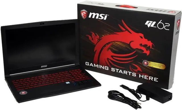 Alt view image 6 of 7 - MSI GL62M 7RDX-1646 15.6" Gaming Laptop - Intel Core i7-7700HQ Processor 2.80GHz; NVIDIA GeForce GTX 1050 2GB GDDR5; 8GB DDR4-2400 RAM; 256GB Solid State Drive