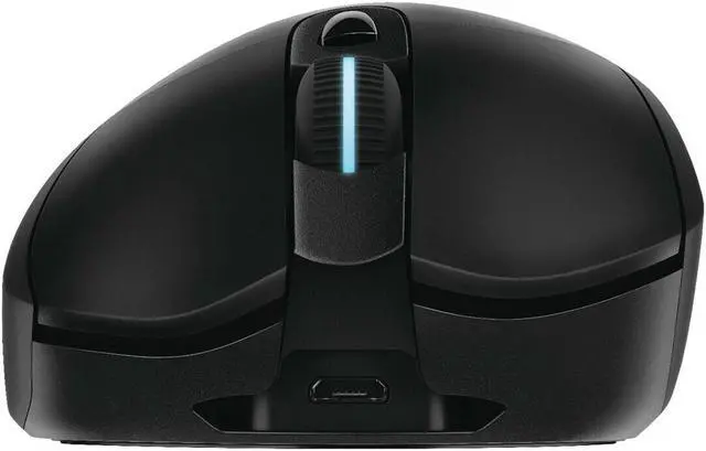 Alt view image 3 of 8 - Logitech G703 Lightspeed Wireless Optical Gaming Mouse 910-005638 with Hero 25K Sensor, Supports PowerPlay & Lightsync RGB Lighting - Black