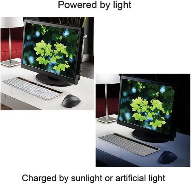 Alt view image 5 of 8 - Logitech K750 2.4GHz Wireless Solar Recharging Slim Keyboard for Mac 920-003677, Silver