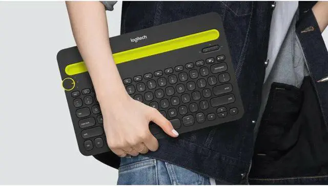 Alt view image 6 of 7 - Logitech K480 Universal Bluetooth Mini Multi-Device Wireless Keyboard for Computers / Mac / Tablets / Smart Phone, Black