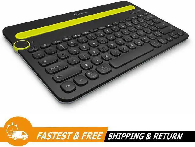 Alt view image 2 of 7 - Logitech K480 Universal Bluetooth Mini Multi-Device Wireless Keyboard for Computers / Mac / Tablets / Smart Phone, Black