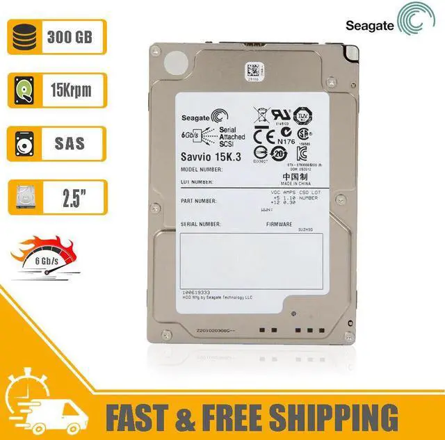 Alt view image 2 of 6 - Seagate (SAS) Savvio 2.5" Internal HD 300GB 15krpm HDD 6Gb/s, ST9300653SS
