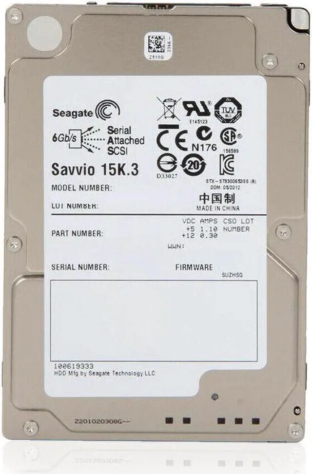 Main image of Seagate (SAS) Savvio 2.5" Internal HD 300GB 15krpm HDD 6Gb/s, ST9300653SS