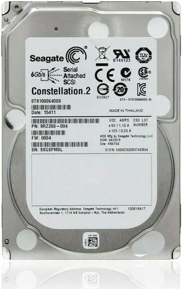 Main image of Seagate Constellations.2 1TB 2.5" Internal Hard Drive 7200rpm 64MB Cache SAS 6Gb/s HDD for Server or PC, ST91000640SS