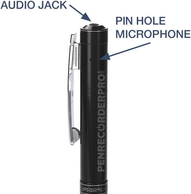 Alt view image 7 of 9 - PenRecorderPro SL200 Voice Recorder Pen, Audio Activated, Small Recording Device, LCD Display, PCM Broadcast Quality, Wired Remote (Slimline Series)