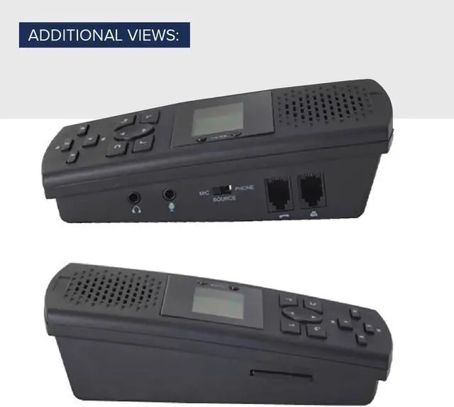 Alt view image 6 of 9 - RecorderGear TR600 Landline Phone Call Recorder For Analog/IP/Digital Lines, Automatic Telephone Recording Device