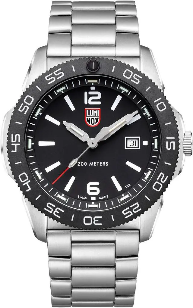 Alt view image 5 of 11 - Luminox Pacific Diver XS.3122 Black Dial 44mm Stainless Steel Quartz Men's Watch