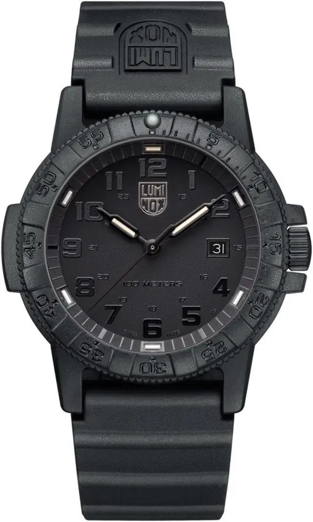 Alt view image 4 of 9 - Luminox Leatherback Sea Turtle Giant XS.0321.BO.L Black 44mm Quartz Men's Watch