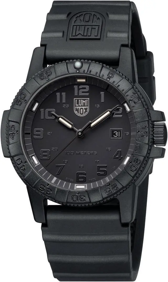 Alt view image 5 of 9 - Luminox Leatherback Sea Turtle Giant XS.0321.BO.L Black 44mm Quartz Men's Watch