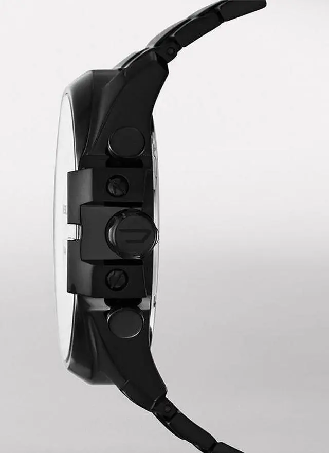 Alt view image 5 of 20 - Men's Black Diesel Mega Chief XL Chronograph Watch DZ4283