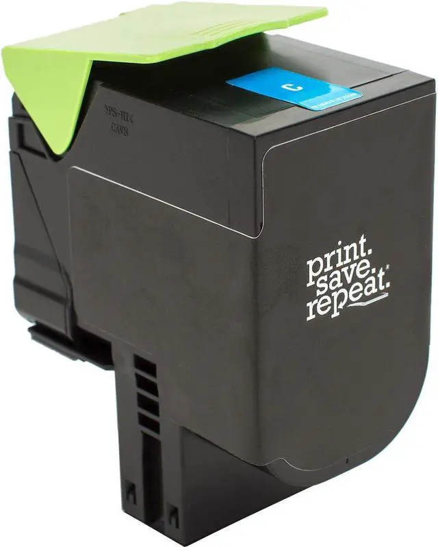 Alt view image 2 of 4 - Print.Save.Repeat. Lexmark 801HC Cyan High Yield Toner Cartridge for CX410, CX510 [3,000 Pages]