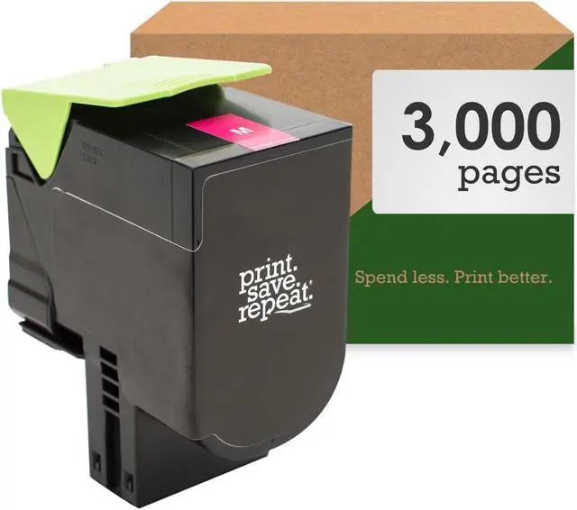 Main image of Print.Save.Repeat. Lexmark 801HM Magenta High Yield Toner Cartridge for CX410, CX510 [3,000 Pages]