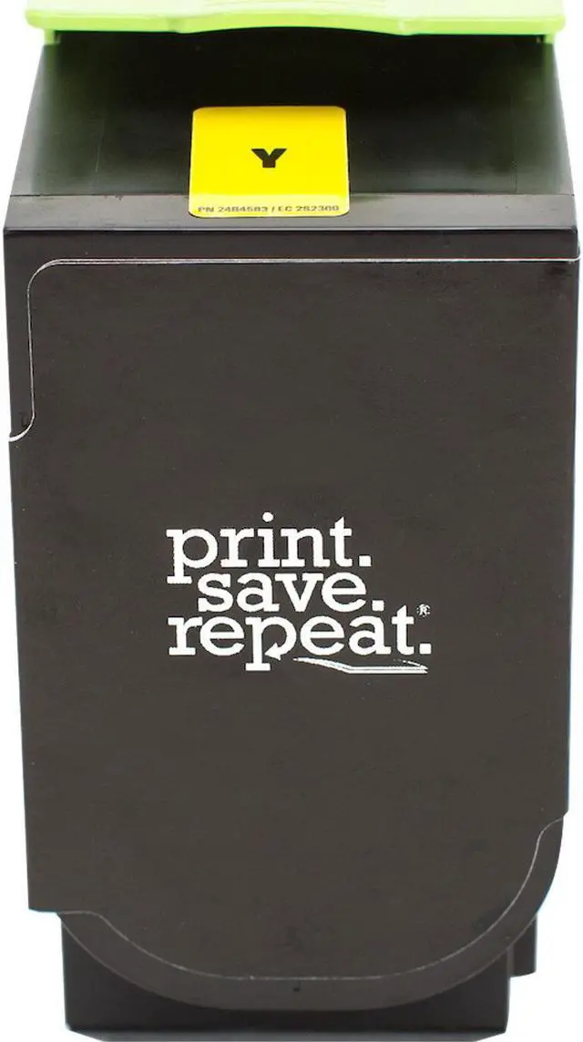 Alt view image 3 of 4 - Print.Save.Repeat. Lexmark 801XY Yellow Extra High Yield Toner Cartridge for CX510 [4,000 Pages]