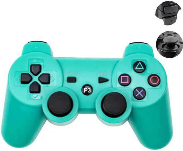 Alt view image 2 of 2 - PS3 Controller Wireless Gamepad for PlayStation 3 Bluetooth Game Controller Remote Control Support PS3 with USB Cable (green)