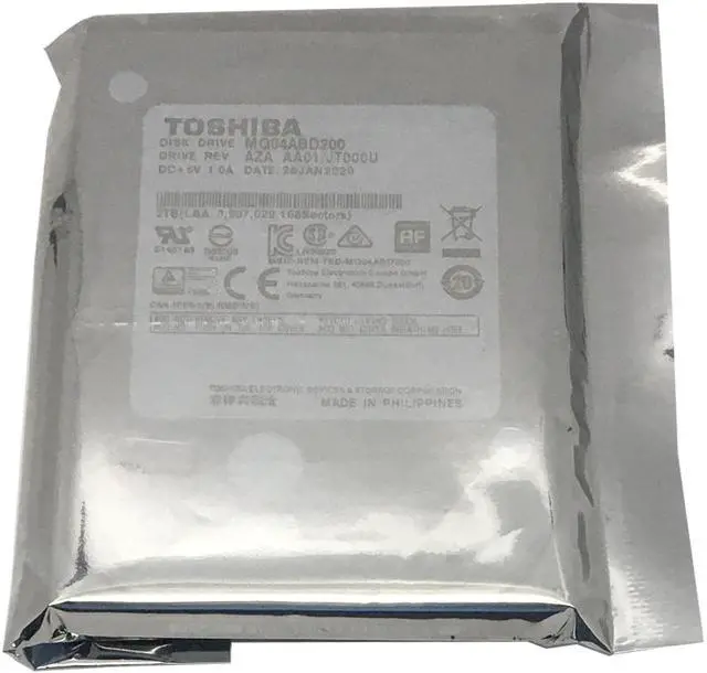 Alt view image 3 of 7 - TOSHIBA MQ04ABD200 2TB 5400 RPM 128MB Cache SATA 6.0Gb/s 2.5" Internal Notebook Hard Drive