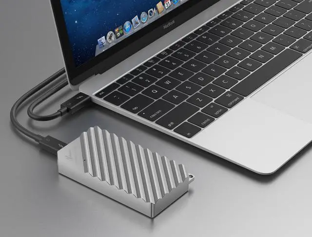 Alt view image 6 of 7 - Avolusion SSDTB900-PRO Thunderbolt 3 External Portable SSD Enclosure (for M.2 NVMe PCIe SSD, Designed for Mac Device) - 2 Year Warranty