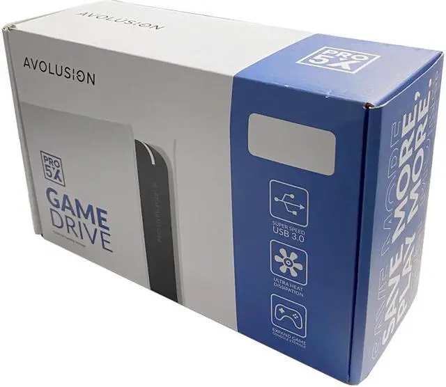 Alt view image 5 of 7 - Avolusion PRO-5X Series 8TB USB 3.0 External Gaming Hard Drive for PS5 Game Console (Grey) - 2 Year Warranty