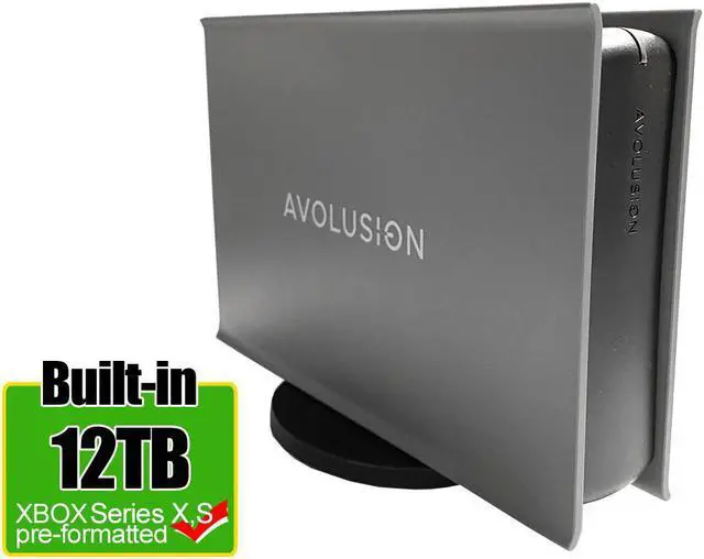 Main image of Avolusion PRO-5X Series 12TB USB 3.0 External Gaming Hard Drive for XBOX Series X, S (Grey) - 2 Year Warranty