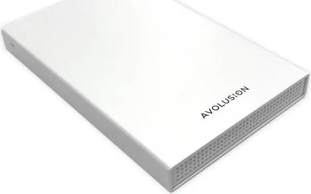 Alt view image 5 of 7 - Avolusion HD250U3-WH 1TB USB 3.0 Portable External Gaming PS5 Hard Drive - White (PS5 Pre-Formatted) - 2 Year Warranty