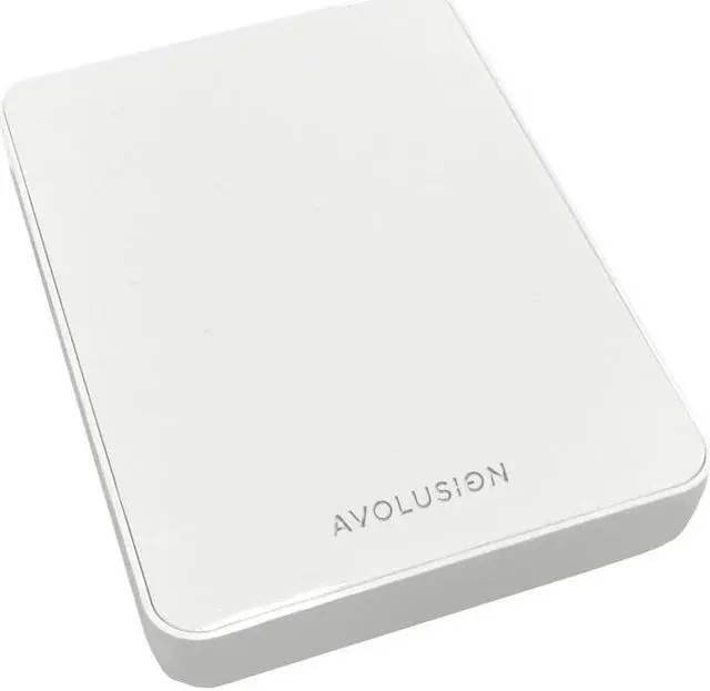 Alt view image 3 of 7 - Avolusion Z1-S 1TB USB 3.0 Portable External Gaming PS5 Hard Drive - White (PS5 Pre-Formatted) - 2 Year Warranty