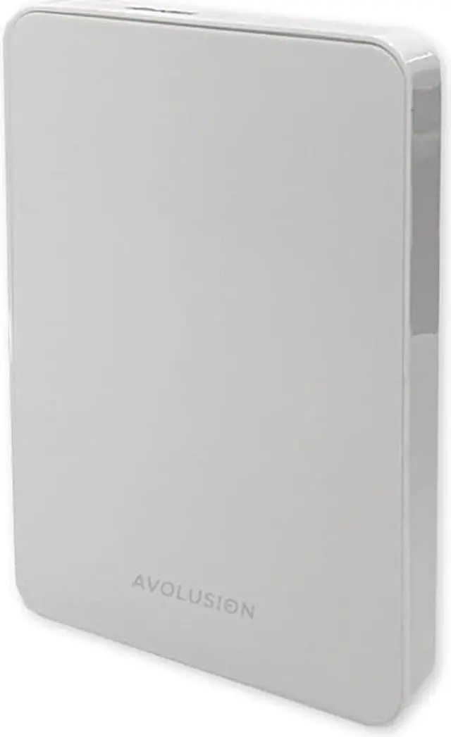 Alt view image 2 of 7 - Avolusion Z1-S 500GB USB 3.0 Portable External Gaming PS4 Hard Drive - White (PS4 Pre-Formatted) - 2 Year Warranty