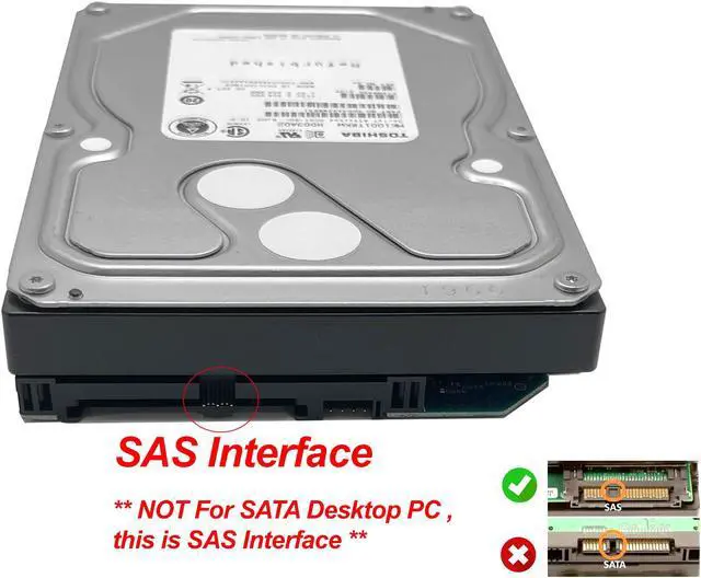 Alt view image 3 of 5 - TOSHIBA MK1001TRKB 1TB 7200 RPM 16MB Cache 3.5" Internal SAS Hard Drive