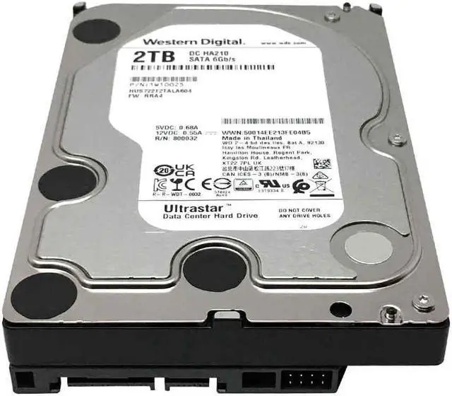 Alt view image 3 of 4 - WD HGST HUS722T2TALA604 Ultrastar DC 2TB SATA 6.0Ggbps 3.5" Datacenter Hard Drive