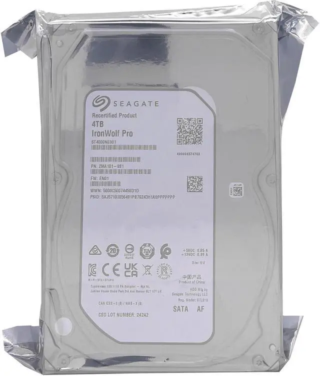 Alt view image 4 of 8 - SEAGATE ST4000NE001 Ironwolf Pro 4tb 7200rpm 3.5inch 128mb Buffer Sata-6gbps Internal Hard Disk Drive.