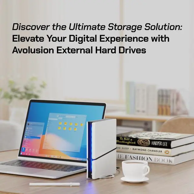 Alt view image 6 of 7 - Avolusion PRO-H1 12TB 7200RPM USB 3.2 Gen2 (10Gbps) External Hard Drive (for Windows or MacOS Desktop PC/Laptop)
