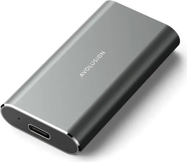 Main image of Avolusion S1 1TB Portable SSD - Up to 1000MB/s - PC and Mac - USB 3.2 USB-C External Solid State Drive - S1-SSD-T1, Durable Aluminum Built