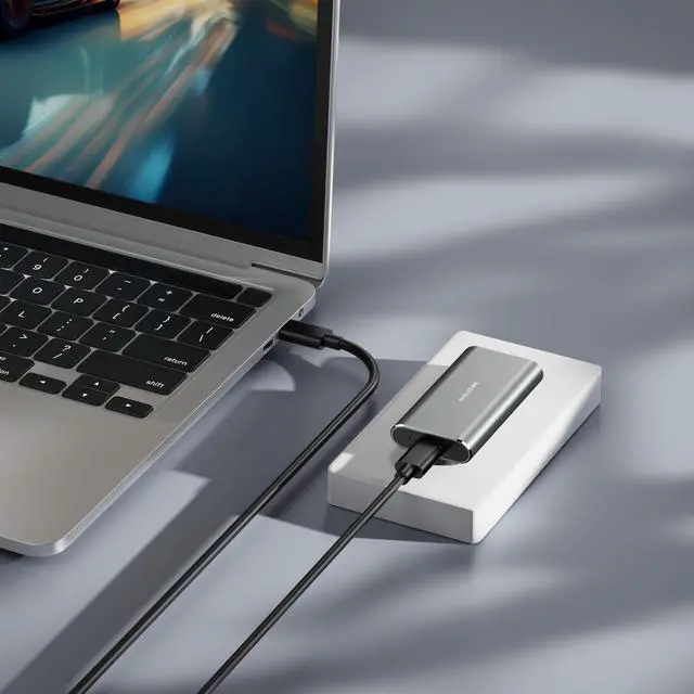 Alt view image 5 of 6 - Avolusion S1 1TB Portable SSD - Up to 1000MB/s - PC and Mac - USB 3.2 USB-C External Solid State Drive - S1-SSD-T1, Durable Aluminum Built