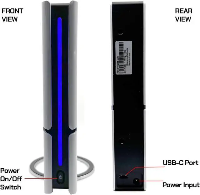 Alt view image 3 of 6 - Avolusion PRO-H1 Series 20TB 7200RPM USB 3.2 Gen2 (10Gbps) External Hard Drive (for Windows or MacOS Desktop PC/Laptop)