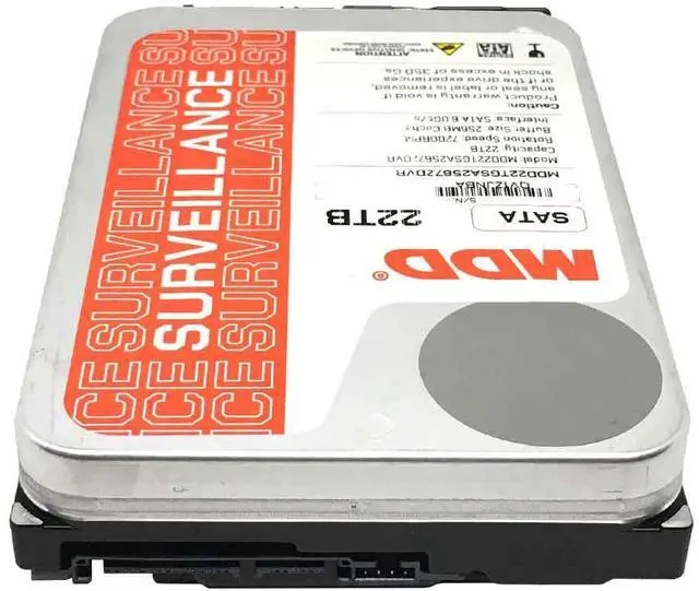 Alt view image 4 of 6 - MDD (MDD22TS25672DVR)  22TB 7200RPM 256MB Cache SATA 6.0Gb/s 3.5inch Internal Surveillance Hard Drive