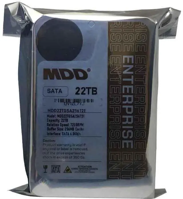 Alt view image 3 of 6 - MDD (MDD22TS25672E)  22TB 7200RPM 256MB Cache SATA 6.0Gb/s 3.5inch Internal Enterprise Hard Drive
