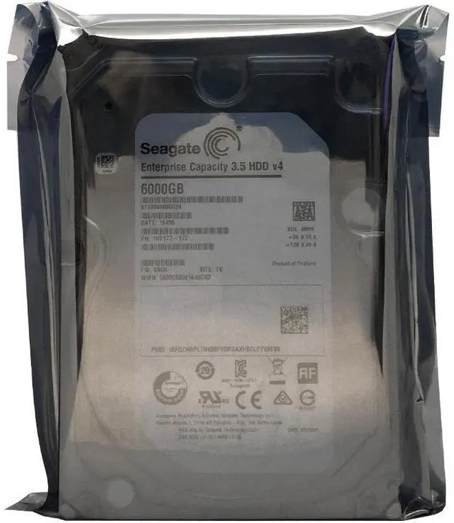 Alt view image 2 of 4 - Seagate Enterprise Capacity 3.5 HDD 6TB 7200 RPM 512e SATA 6Gb/s 128MB-Cache 3.5-Inch Hard Disk Drive (ST6000NM0024)