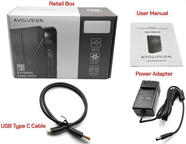 Alt view image 4 of 5 - Avolusion PRO-T8 Series 3TB USB 3.0 External Gaming Hard Drive for WindowsOS Desktop PC / Laptop (Black)  - 2 Year Warranty