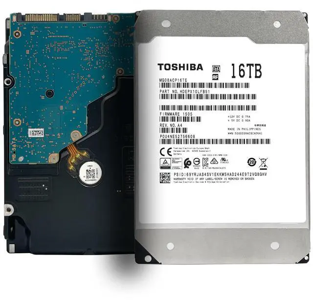 Alt view image 4 of 5 - Toshiba MG08 MG08ACP16TE 16TB 7.2K RPM SATA 6Gb/s 512e 3.5in Hard Drive