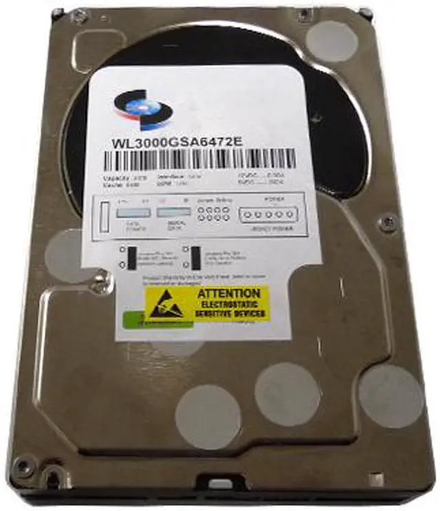 Alt view image 2 of 5 - WL 3TB 7200RPM 64MB Cache SATA 6.0Gb/s (Enterprise Grade) 3.5" Hard Drive (For Server, RAID, NAS, DVR, Desktop PC) w/1 Year Warranty