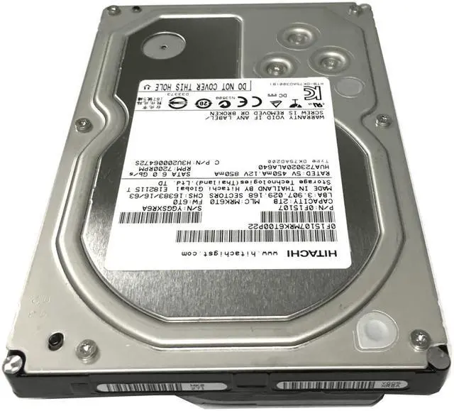 Alt view image 4 of 5 - Hitachi Ultrastar 7K3000 HUA723020ALA640 (0F12455) 2TB 7200RPM 64MB Cache SATA 6.0Gb/s 3.5" Internal Hard Drive (Enterprise Grade) - w/1 Year Warranty