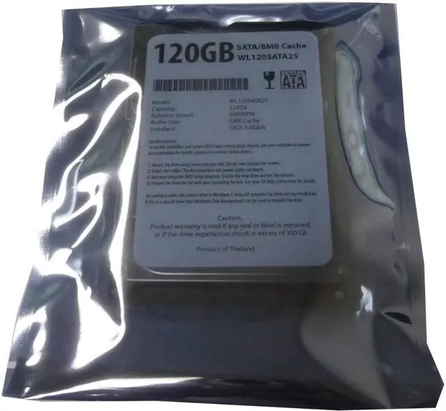 Alt view image 2 of 5 - WL 120GB 8MB Cache 5400RPM SATA Notebook 2.5" Hard Drive w/1-Year Warranty