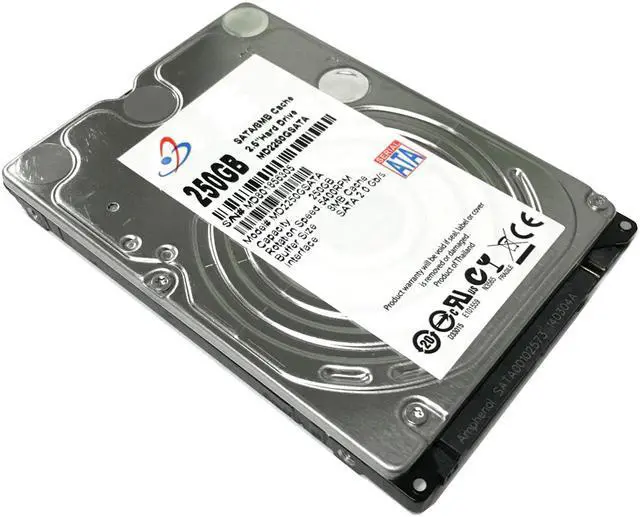 Main image of WL 250GB 8MB Cache 5400RPM SATA 3.0Gb/s 2.5" Internal Laptop Hard Drive w/1-Year Warranty